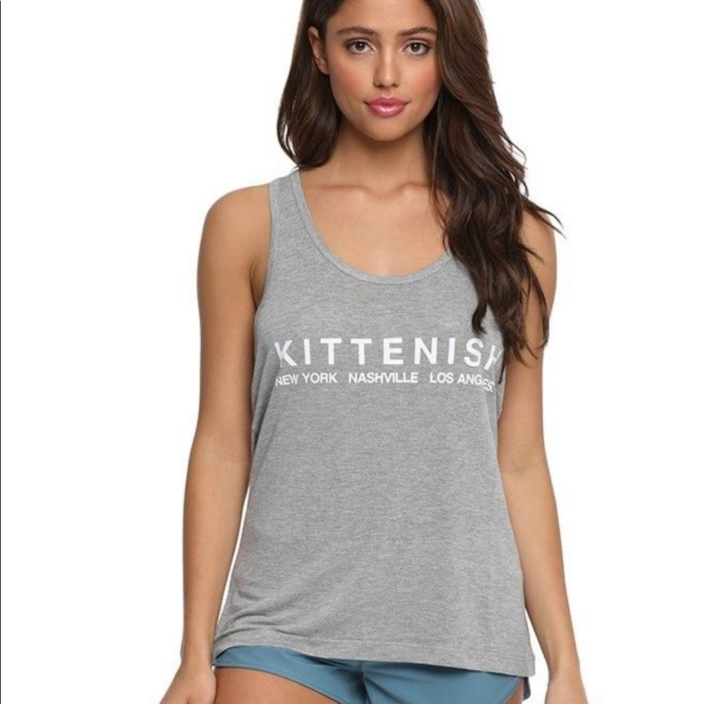 Kittenish logo tank top